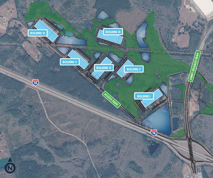 NWC Jimmy Deloach Parkway & I-16, Bloomingdale, GA à louer - Plan de site - Image 3 de 4