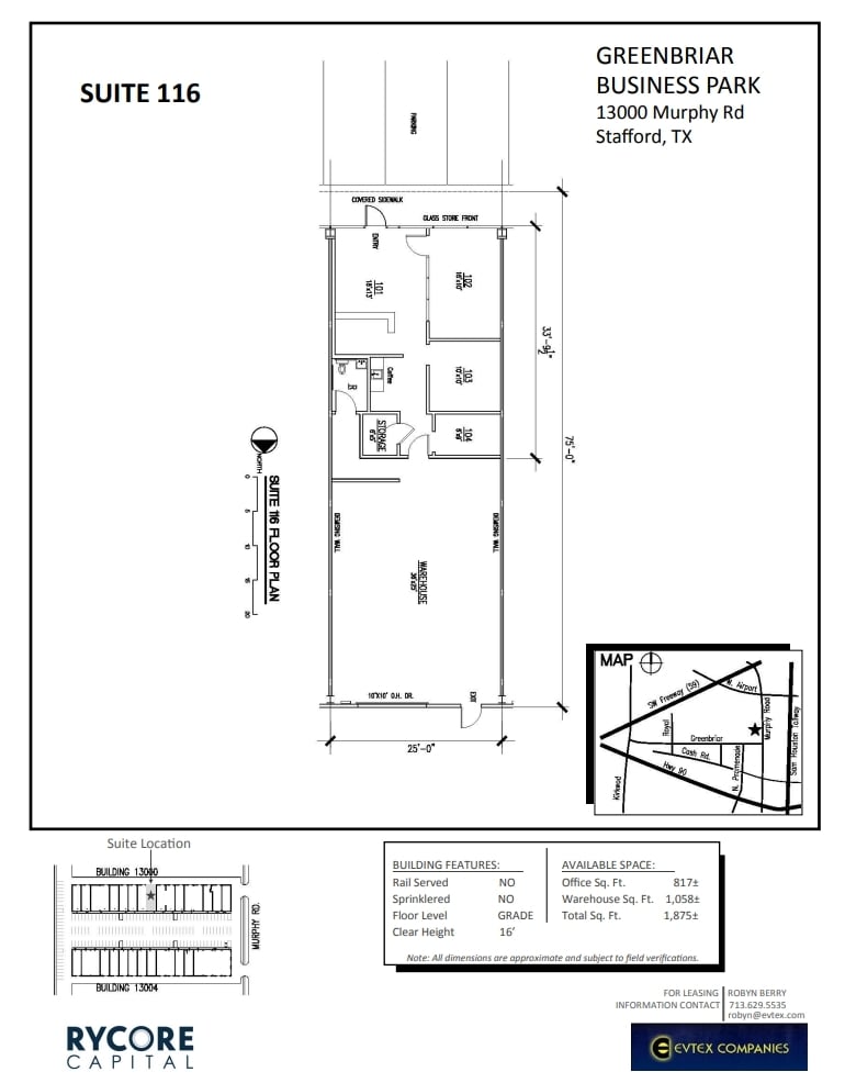 13000 Murphy Rd, Stafford, TX for lease Floor Plan- Image 1 of 1