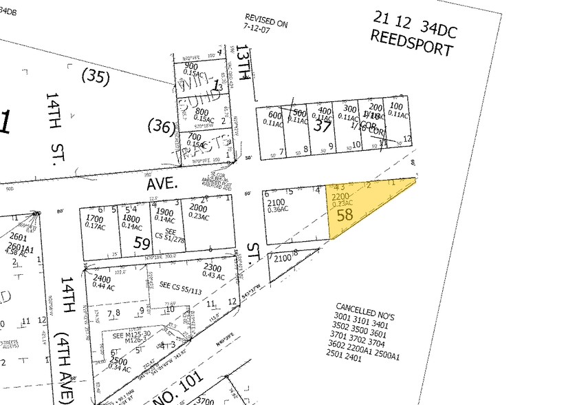 1241 Highway 101, Reedsport, OR à vendre - Plan cadastral - Image 2 de 20