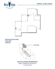 949 S Coast Dr, Costa Mesa, CA à louer Plan d’étage- Image 1 de 1