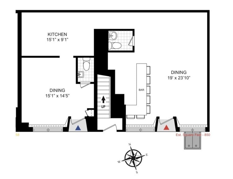 194 Bedford Ave, Brooklyn, NY for lease - Floor Plan - Image 2 of 2