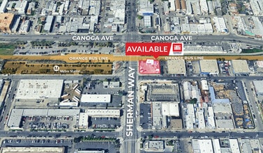 21339 Sherman Way, Canoga Park, CA - AERIAL  map view - Image1