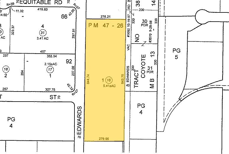 16826-16840 Edwards Rd, Cerritos, CA for lease - Plat Map - Image 2 of 2