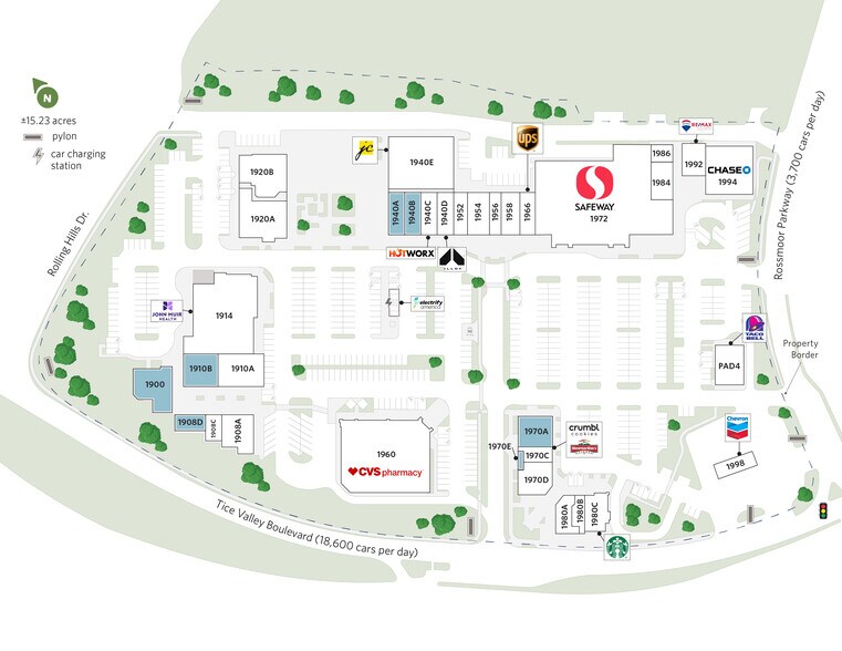 1972 Tice Valley Blvd, Walnut Creek, CA à louer - Plan de site - Image 2 de 22