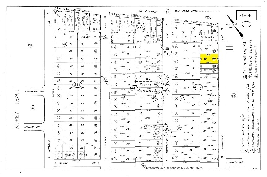 612 Cambridge Ave, Menlo Park, CA à vendre - Plan cadastral - Image 2 de 8