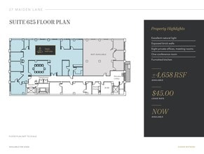 27 Maiden Ln, San Francisco, CA à louer Plan d’étage- Image 1 de 6