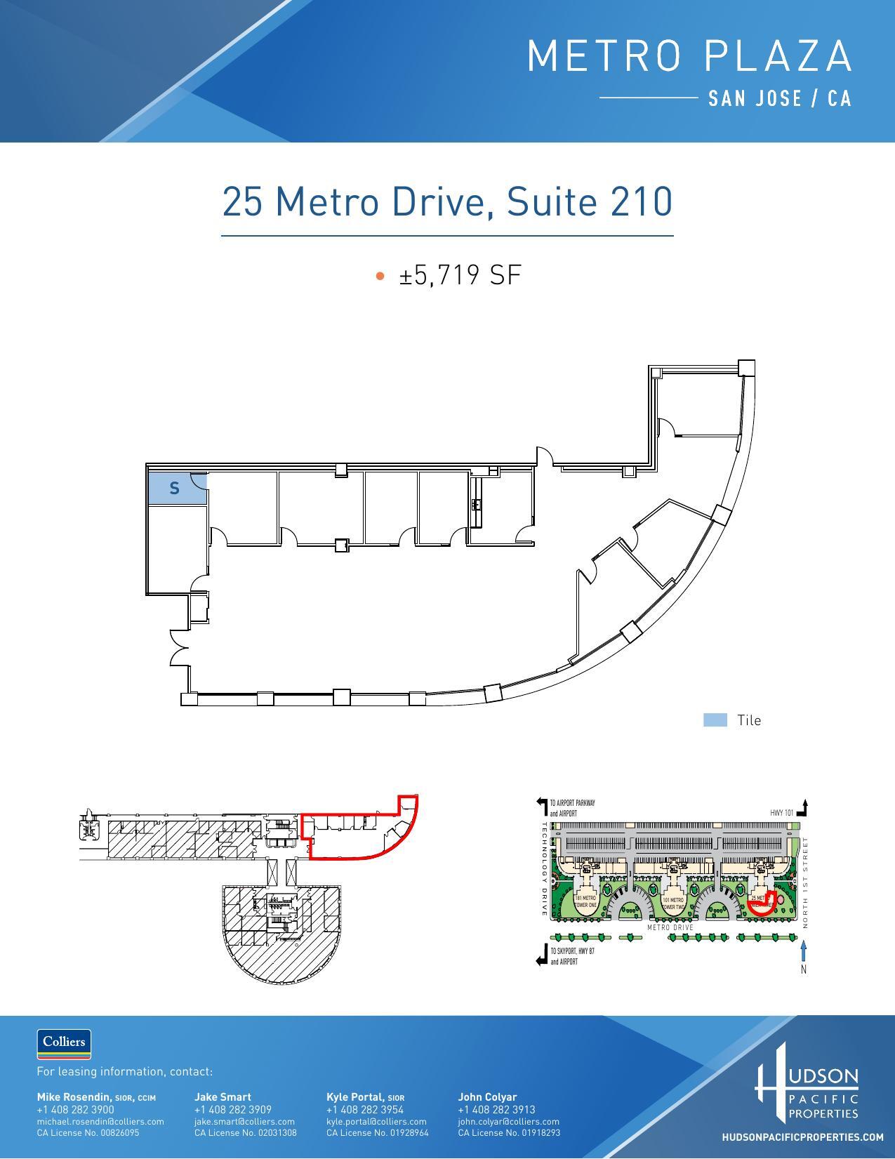 25 Metro Dr, San Jose, CA for lease Floor Plan- Image 1 of 1