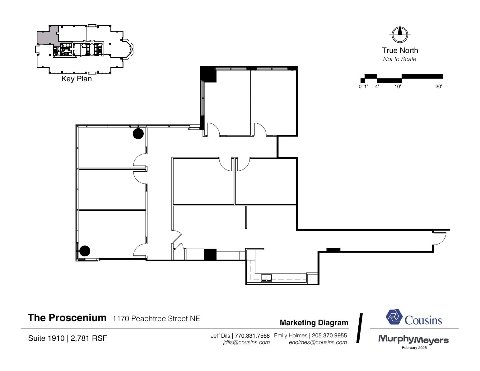 1170 Peachtree St, Atlanta, GA for lease Floor Plan- Image 1 of 1