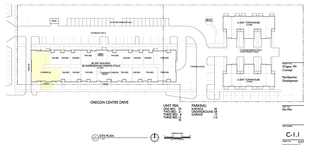 877 Oregon Center Dr, Oregon, WI à louer Plan de site- Image 1 de 2