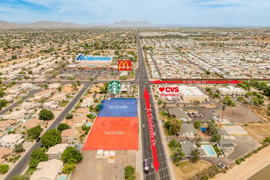 3536 E University Dr, Mesa, AZ à vendre - Aérien - Image 2 de 11
