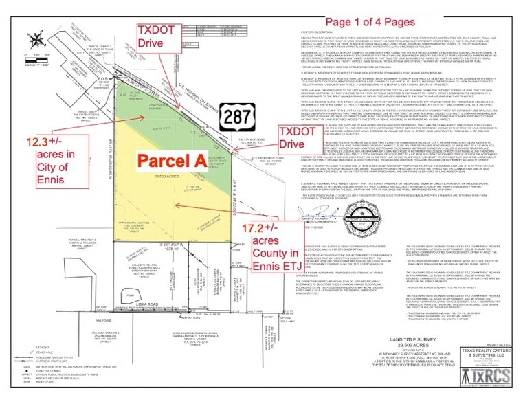 Ensign Road & Hwy 287, Ennis, TX for sale - Building Photo - Image 2 of 8
