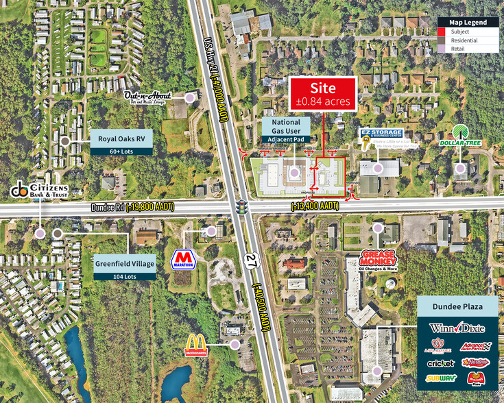 NEC US Hwy 27 & Dundee Road, Dundee, FL for sale - Building Photo - Image 1 of 1