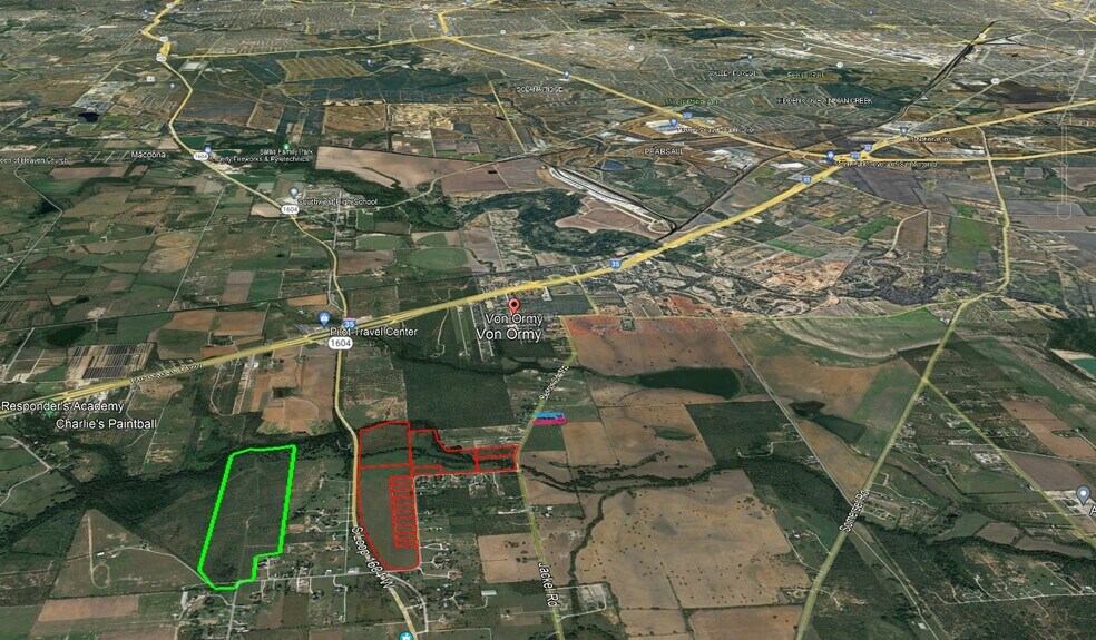 17193 Benton City rd, Von Ormy, TX à vendre - Aérien - Image 3 de 4