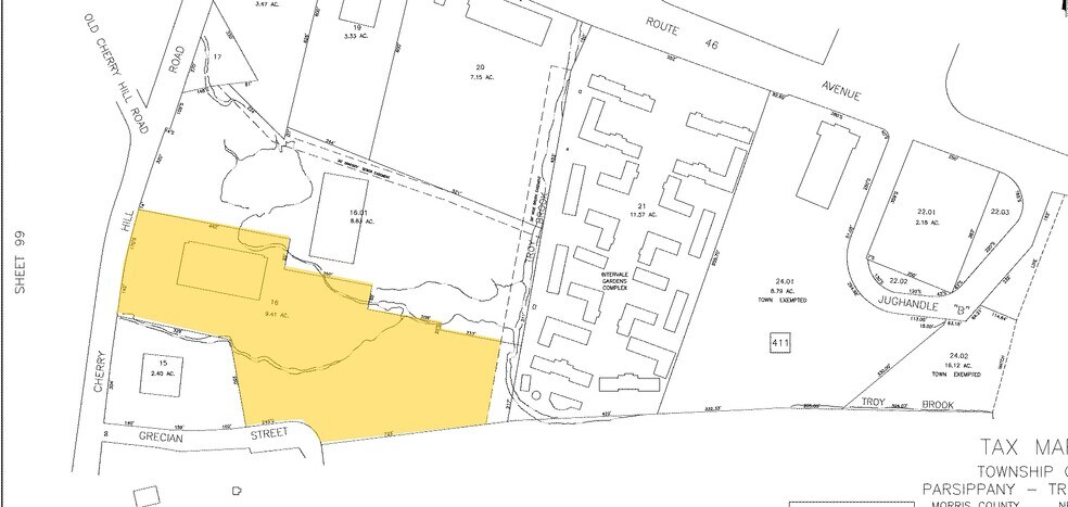 119 Cherry Hill Rd, Parsippany, NJ à louer - Plan cadastral - Image 2 de 5