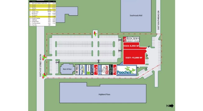 Plus de détails pour 5321-5355 E 41st St S, Tulsa, OK - Commerce de détail à louer