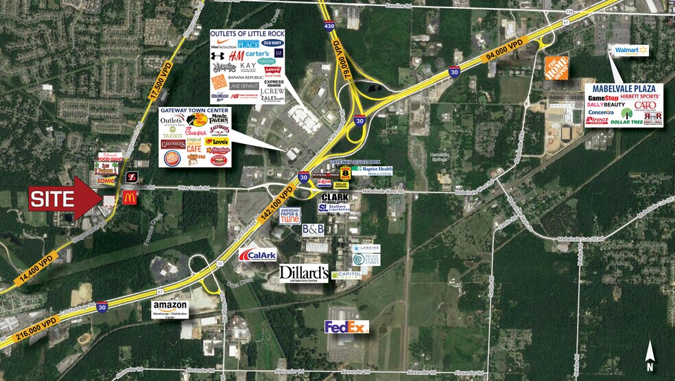 Otter Creek Rd & Stagecoach Rd, Little Rock, AR for sale - Aerial - Image 2 of 3