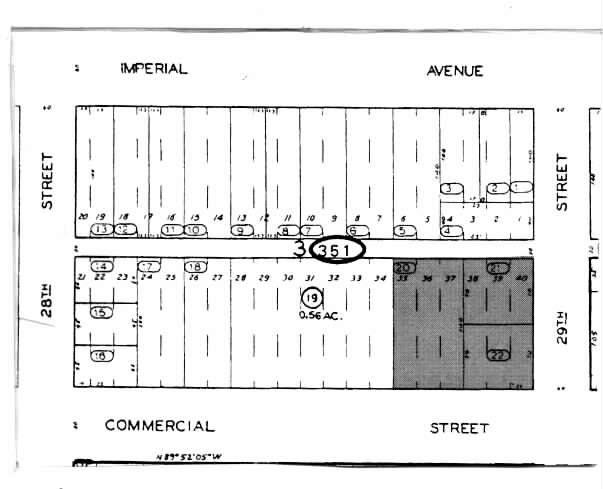 2866 Commercial St, San Diego, CA à vendre - Plan cadastral - Image 2 de 3