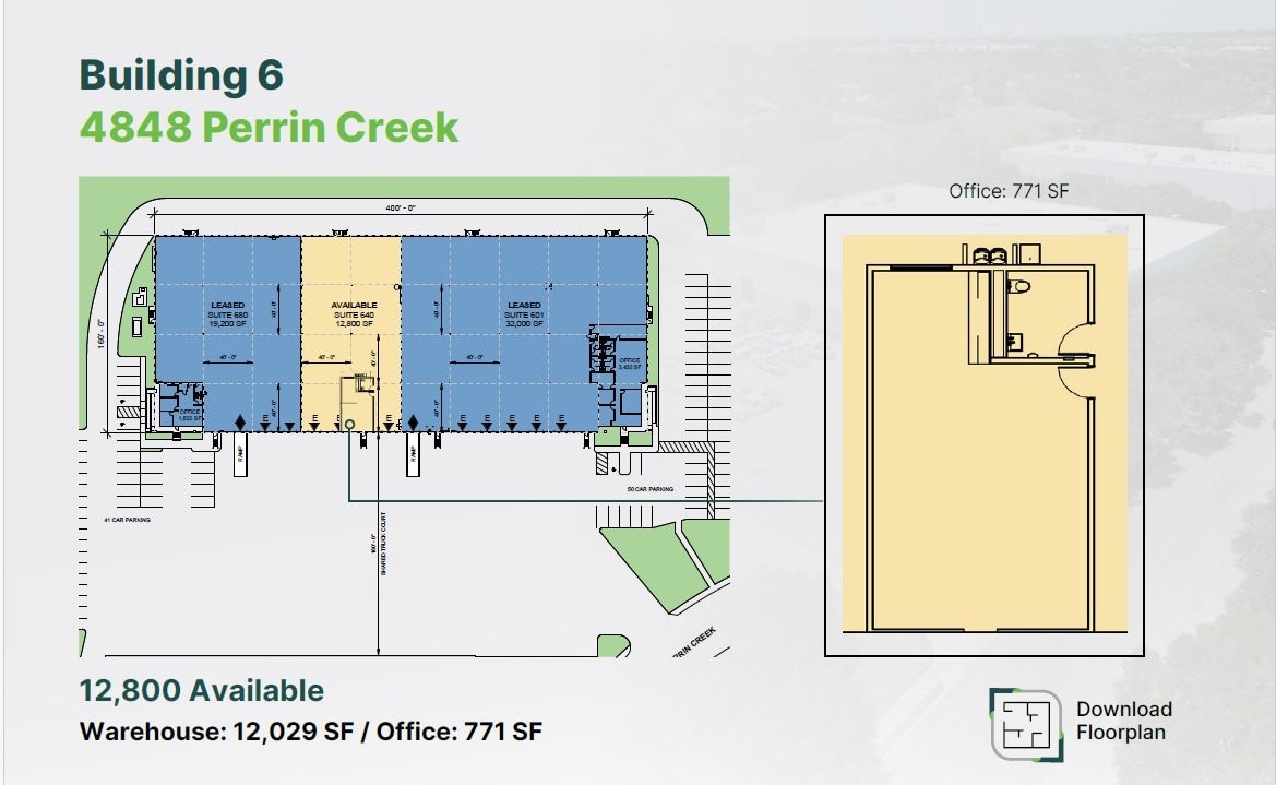 4633 Perrin Crk, San Antonio, TX for lease Floor Plan- Image 1 of 3