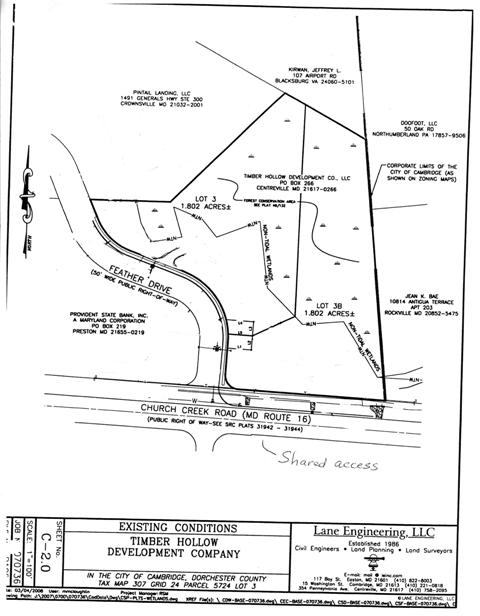 Feather Ln & Stone Boundary Rd, Cambridge, MD à vendre Plan cadastral- Image 1 de 2