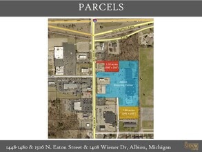 1450 N Eaton St, Albion, MI - Aérien Vue de la carte