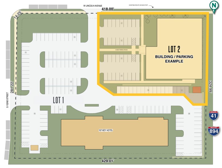 10201 W Lincoln Ave, West Allis, WI à vendre - Photo du bâtiment - Image 2 de 5