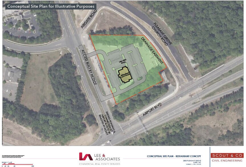 2800 Pleasant Grove Church Rd, Morrisville, NC à vendre - Plan de site - Image 3 de 5