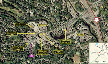 54 Washington St, Wellesley, MA - Aerial  map view