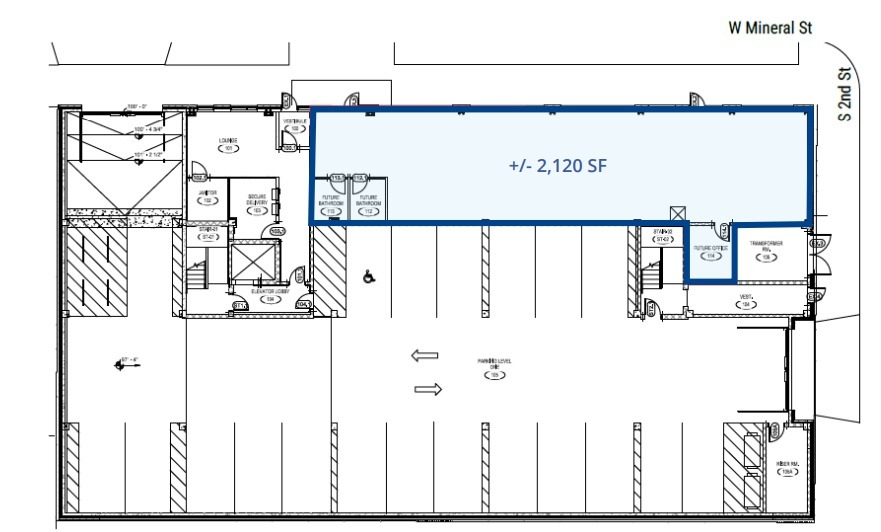 211 W Mineral St, Milwaukee, WI à louer - Plan d’étage - Image 2 de 2