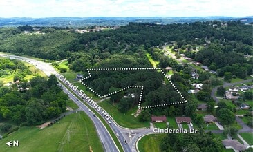 3632 Cloud Springs Rd, Ringgold, GA - Aerial map view