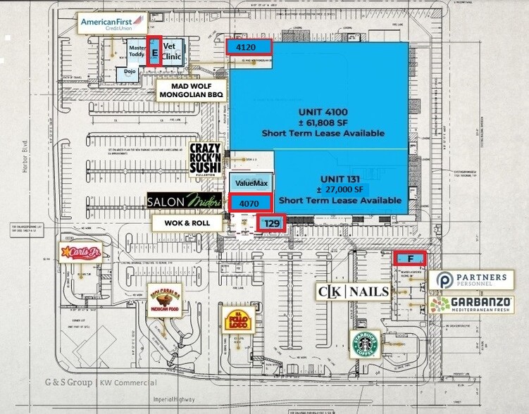 4030-4120 N Harbor Blvd, Fullerton, CA for lease - Site Plan - Image 2 of 5