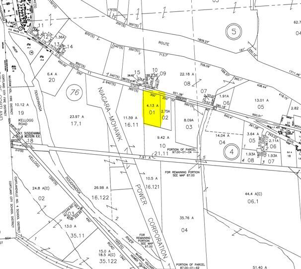 3901 Us-11, Cortland, NY à vendre - Plan cadastral - Image 2 de 7