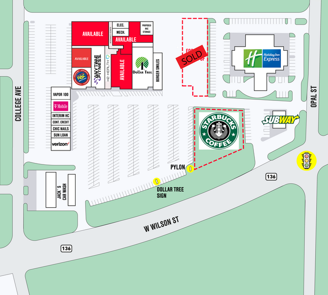 1303-1331 W Wilson St, Borger, TX à louer - Plan de site - Image 2 de 9