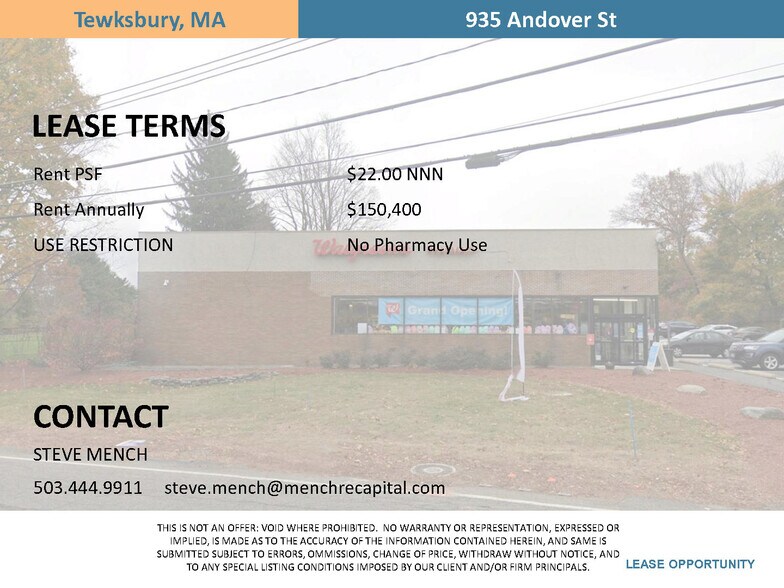 935 Andover St, Tewksbury, MA à louer - Photo du bâtiment - Image 2 de 8