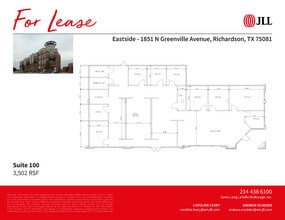 1851 N Greenville Ave, Richardson, TX for lease Floor Plan- Image 1 of 1