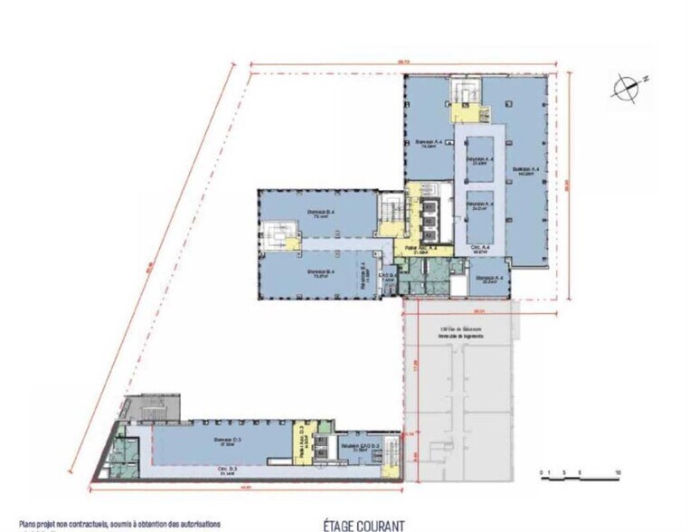 139-141 Rue De Saussure, Paris à louer - Plan d’étage - Image 3 de 4