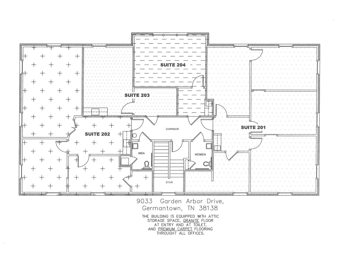 9033 Garden Arbor Dr, Germantown, TN 38138 - Unit 201 202 - - Floor Plan - Image 1 of 1