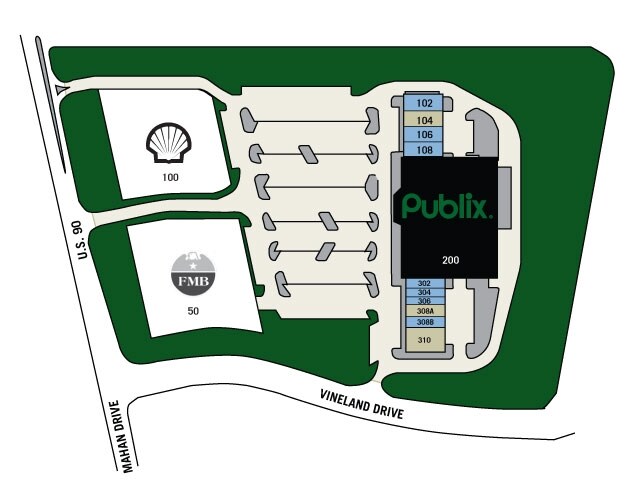 6615 Mahan Dr, Tallahassee, FL à louer - Plan de site - Image 3 de 4