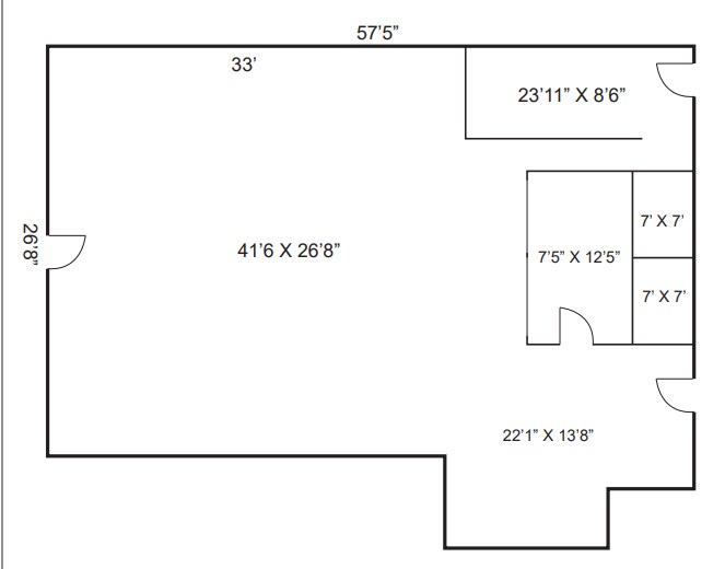 540 W Crossville Rd, Roswell, GA à louer Plan d’étage- Image 1 de 1