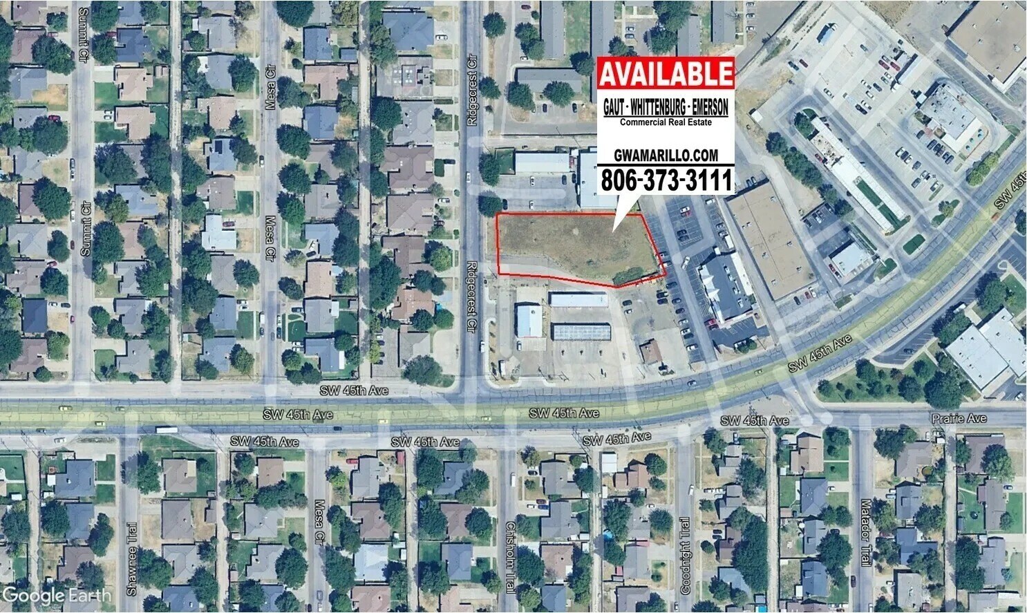 45th & Ridgecrest Ave, Amarillo, TX for sale Building Photo- Image 1 of 2