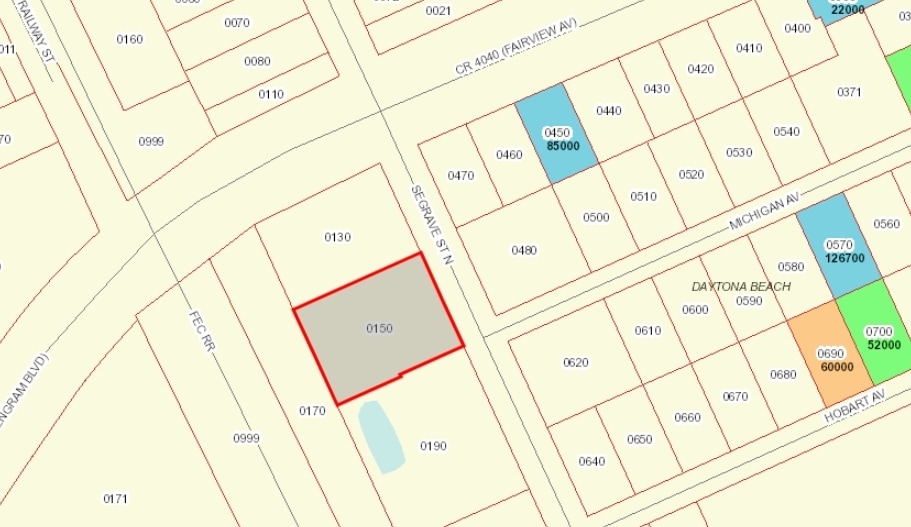430 N Segrave St, Daytona Beach, FL for sale - Plat Map - Image 3 of 3