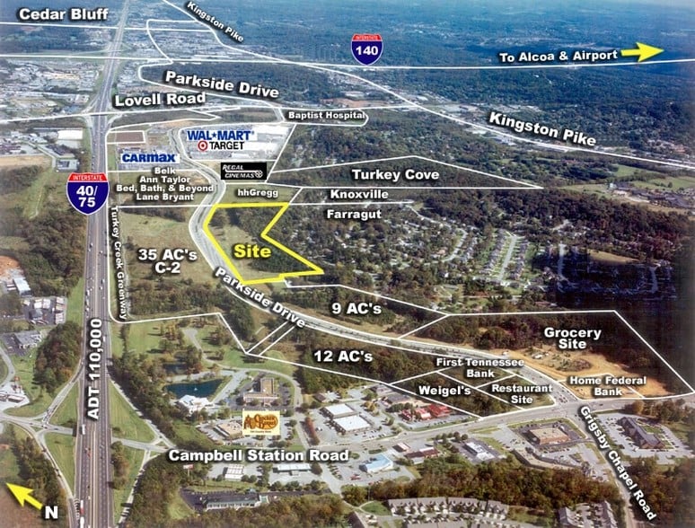 11400 Parkside Dr, Knoxville, TN for lease - Aerial - Image 2 of 36