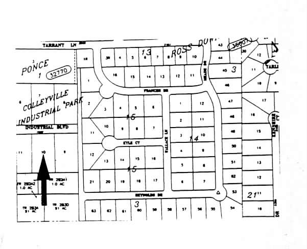 1901 Industrial Blvd, Colleyville, TX à louer - Plan cadastral - Image 2 de 3
