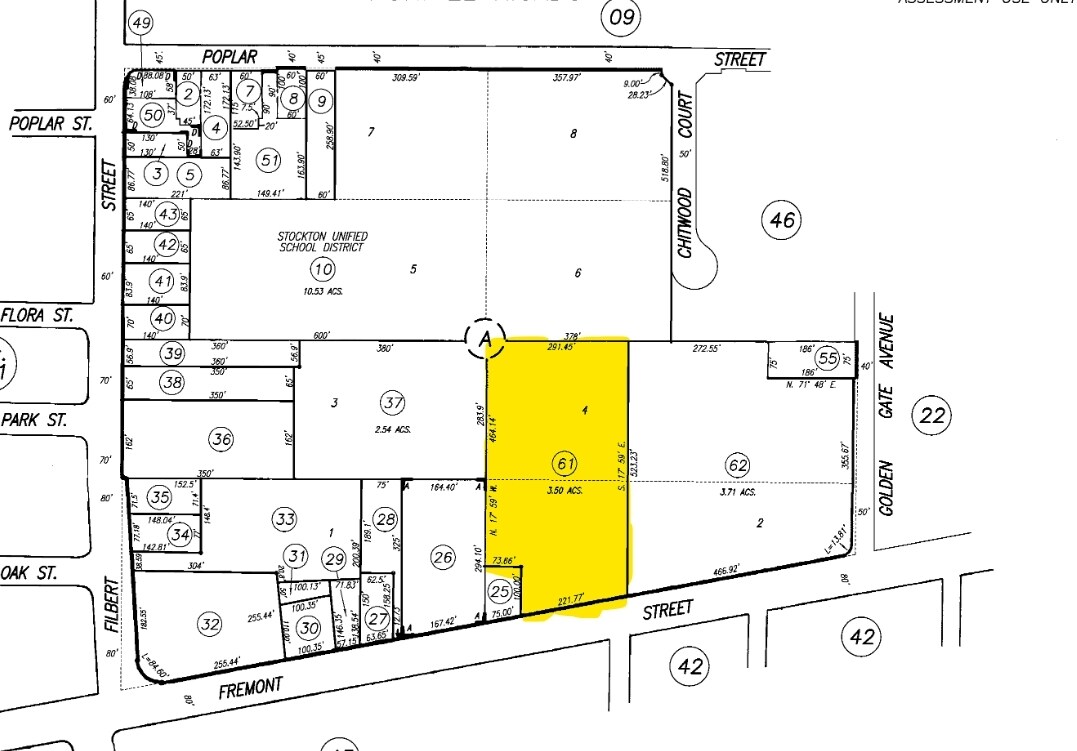 2811 E Fremont St, Stockton, CA for sale Plat Map- Image 1 of 11