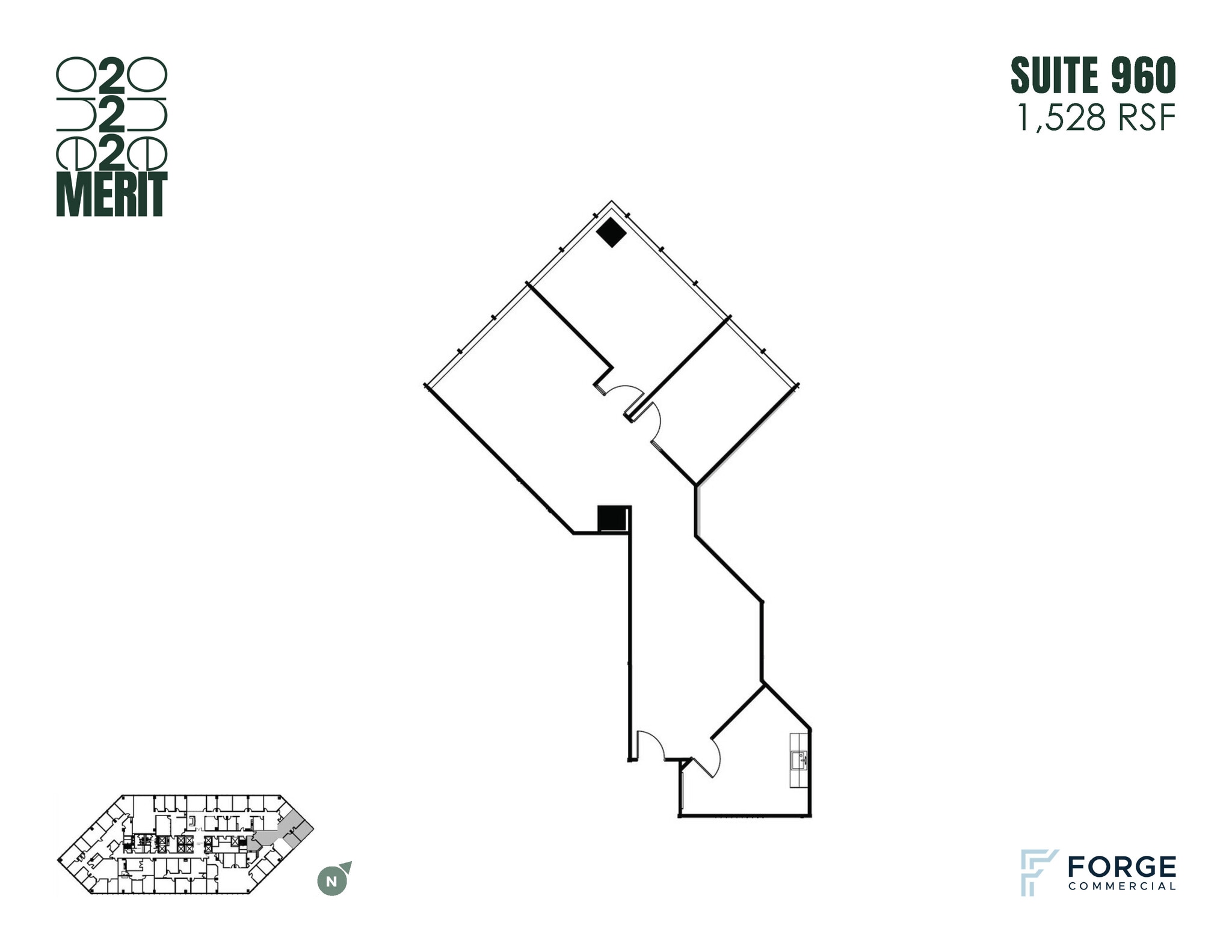 12221 Merit Dr, Dallas, TX à louer Plan d’étage- Image 1 de 1