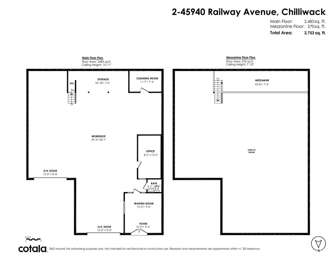 45940 Railway Ave, Chilliwack, BC V2P 1L3 - Unité 2 - - Plan d’étage - Image 1 of 4