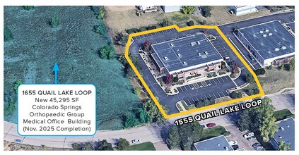1555 Quail Lake Loop, Colorado Springs, CO - AERIAL  map view