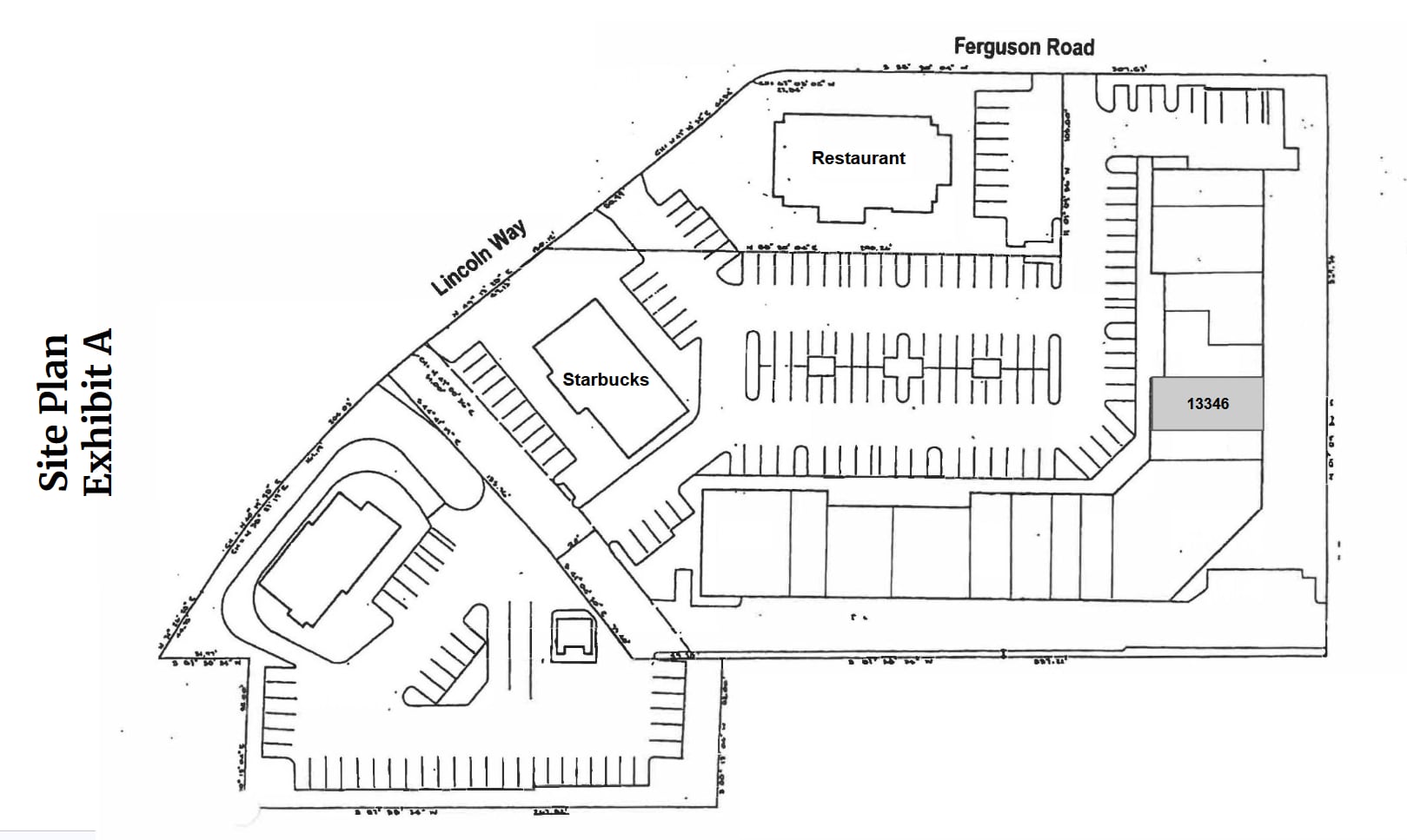 13348-13354 Lincoln Way, Auburn, CA à louer Plan de site- Image 1 de 3