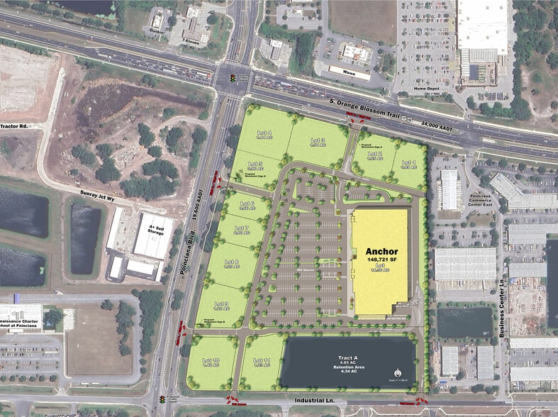 1703 S Poinciana Blvd, Kissimmee, FL for lease - Site Plan - Image 1 of 2