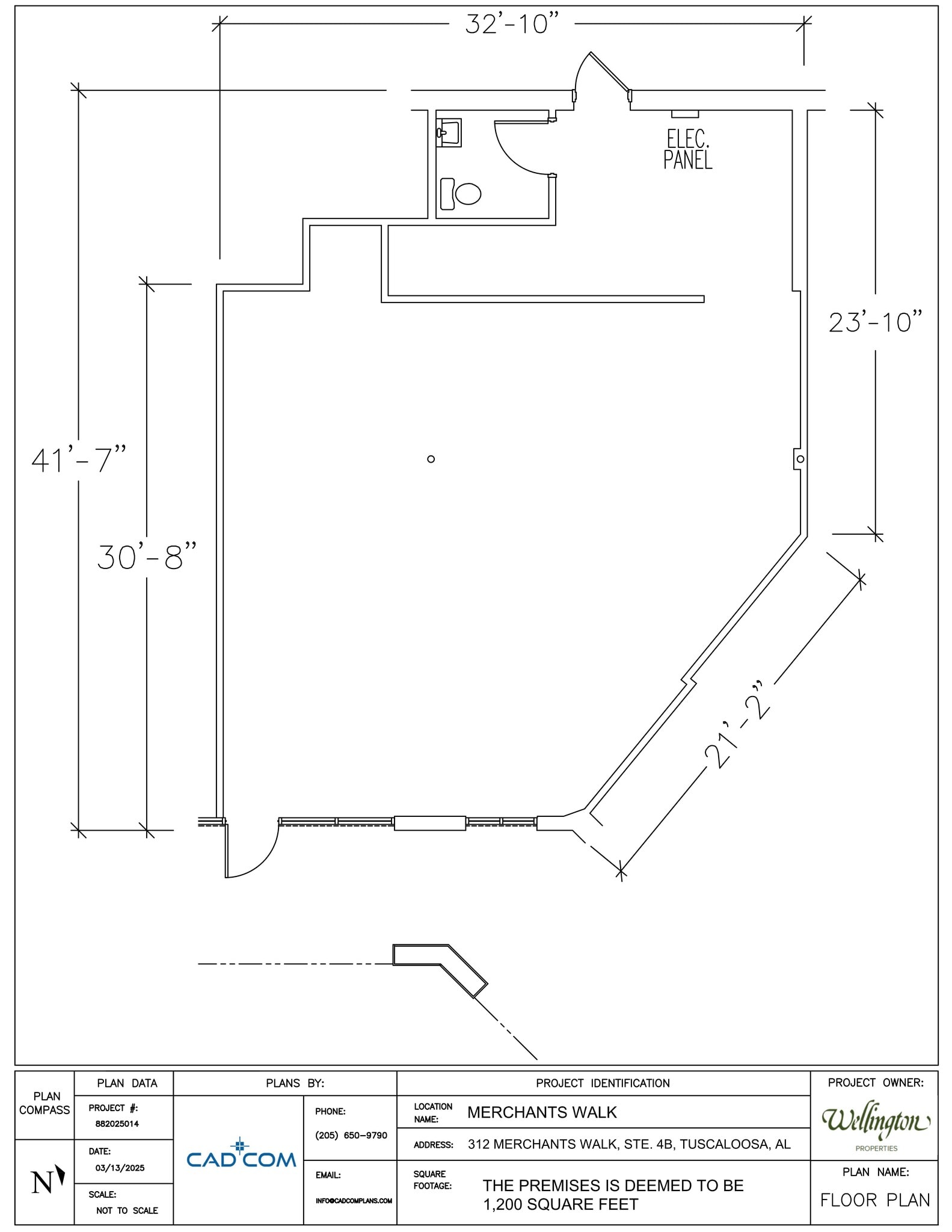 312 Merchants Walk, Tuscaloosa, AL à louer Plan de site- Image 1 de 1