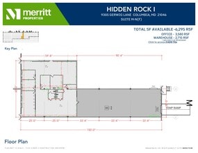 9515 Gerwig Ln, Columbia, MD à louer Plan d’étage- Image 1 de 1